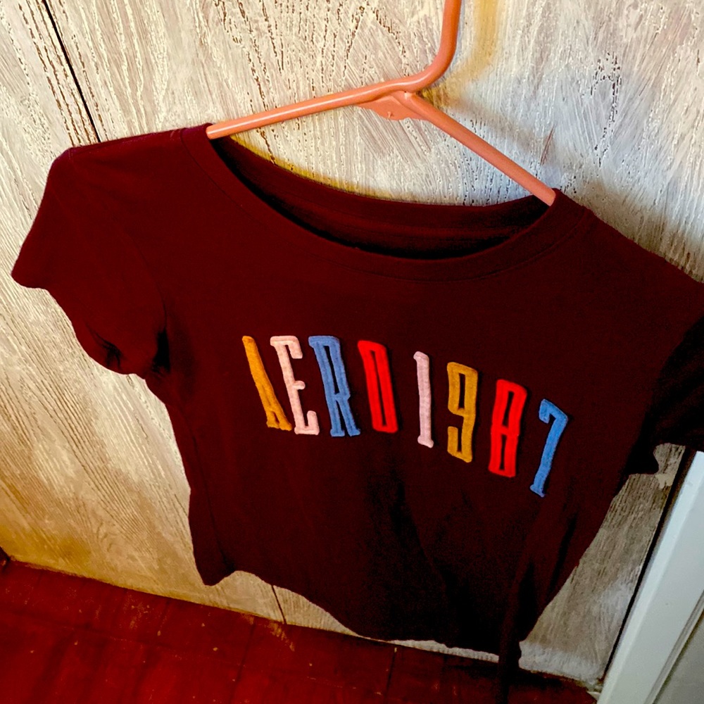 Aero,Maroon T-shirt ,classic crew brand. Large child’s